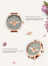 Load image into Gallery viewer, Fashion 3D Bee Ladies Watch
