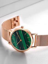 Load image into Gallery viewer, Northern Europe Bauhaus - -Malachite Rose Gold
