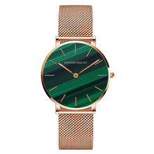 Load image into Gallery viewer, Northern Europe Bauhaus - -Malachite Rose Gold
